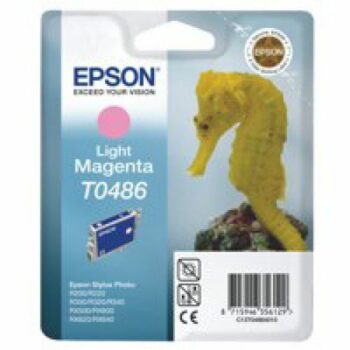 Epson Inkjet Cartridge T0486 Light Magenta 13ml C13t04864010 Seahorse Fusion Office
