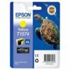 Epson Inkjet Cartridge T1574 Yellow 26ml C13t15744010 Turtle Fusion Office