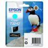 Epson Inkjet Cartridge T3242 Cyan 14ml C13t32424010 Puffin Fusion Office