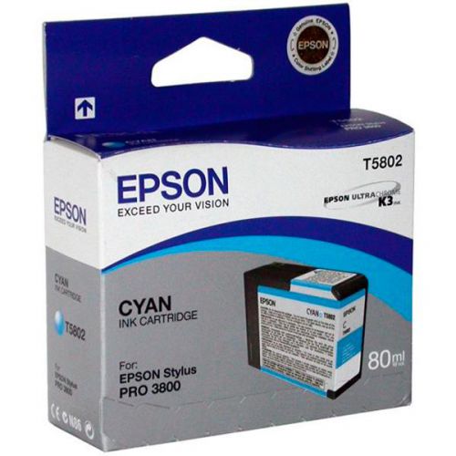 Epson Inkjet Cartridge T5802 Cyan 80ml C13t580200 Fusion Office