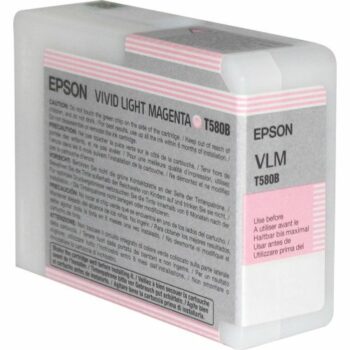 Epson Inkjet Cartridge T580b Light Magenta 80ml C13t580b00 Fusion Office