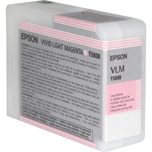 Epson Inkjet Cartridge T580b Light Magenta 80ml C13t580b00 Fusion Office