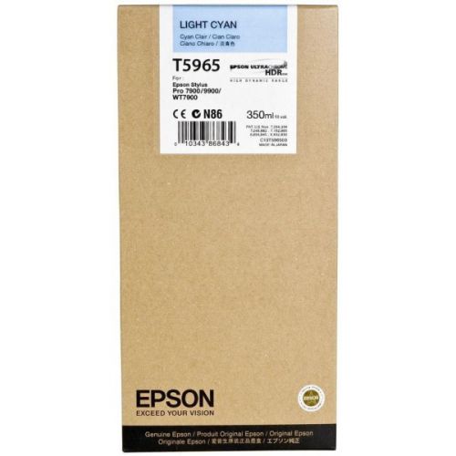 Epson Inkjet Cartridge T5965 Light Cyan 350ml C13t596500 Fusion Office