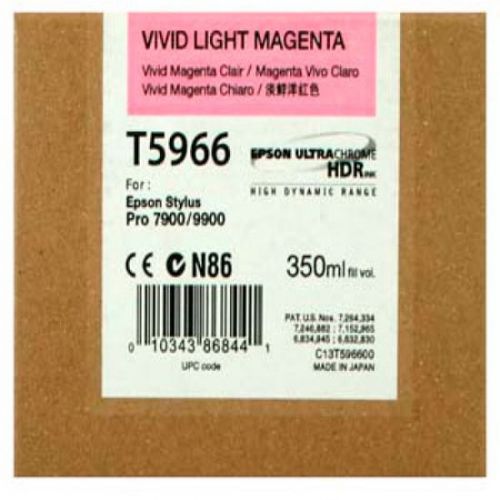 Epson Inkjet Cartridge T5966 Vivid Light Magenta 350ml C13t596600 Fusion Office