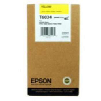 Epson Inkjet Cartridge T6034 Yellow 220ml C13t603400 Fusion Office