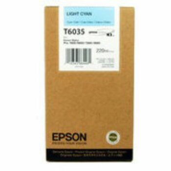 Epson Inkjet Cartridge T6035 Light Cyan 220ml C13t603500 Fusion Office