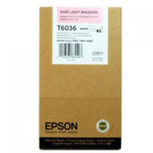 Epson Inkjet Cartridge T6036 Vivid Light Magenta 220ml C13t603600 Fusion Office