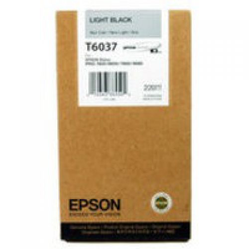 Epson Inkjet Cartridge T6037 Light Black 220ml C13t603700 Fusion Office