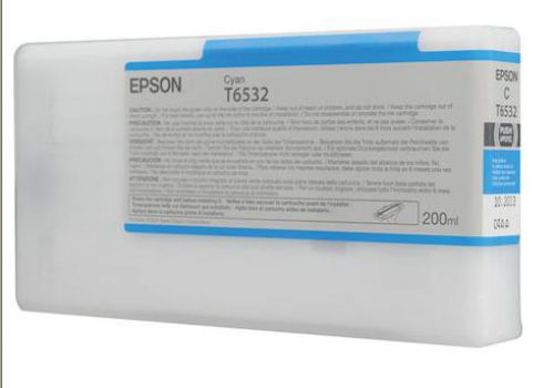 Epson Inkjet Cartridge T6532 Cyan 200ml C13t653200 Fusion Office