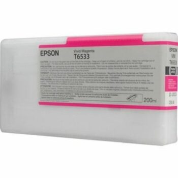 Epson Inkjet Cartridge T6533 Vivid Magenta 200ml C13t653300 Fusion Office