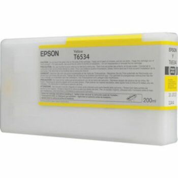 Epson Inkjet Cartridge T6534 Yellow 200ml C13t653400 Fusion Office
