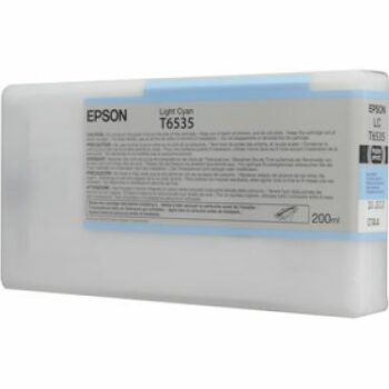 Epson Inkjet Cartridge T6535 Light Cyan 200ml C13t653500 Fusion Office