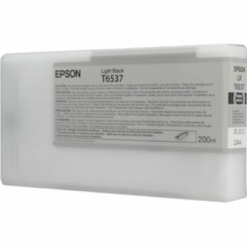 Epson Inkjet Cartridge T6537 Light Black 200ml C13t653700 Fusion Office