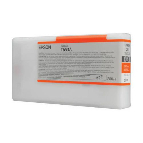 Epson Inkjet Cartridge T653a Orange 200ml C13t653a00 Fusion Office