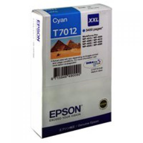 Epson Inkjet Cartridge T7012 Cyan 34ml C13t701240 Pyramids Fusion Office