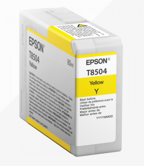 Epson Inkjet Cartridge T8504 Yellow 80ml C13t850400 Fusion Office