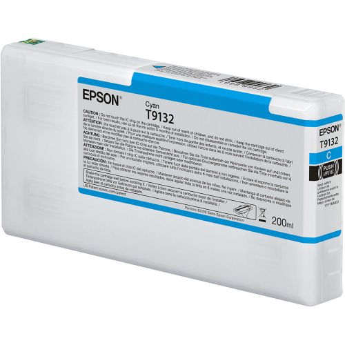 Epson Inkjet Cartridge T9132 Cyan 200ml C13t913200 Fusion Office