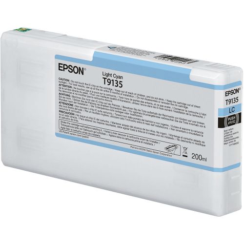 Epson Inkjet Cartridge T9135 Light Cyan 200ml C13t913500 Fusion Office