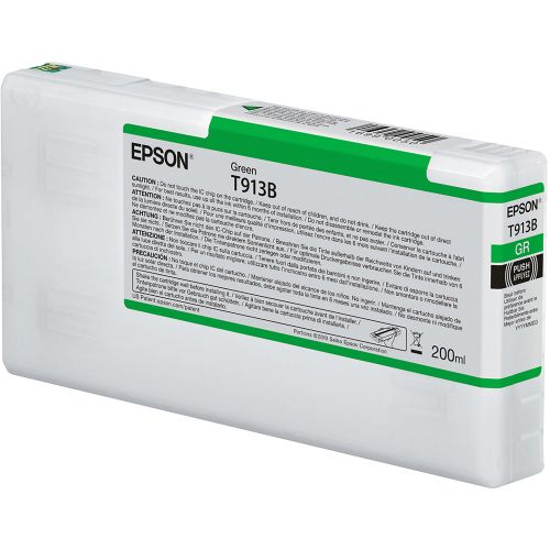 Epson Inkjet Cartridge T913b Green 200ml C13t913b00 Fusion Office