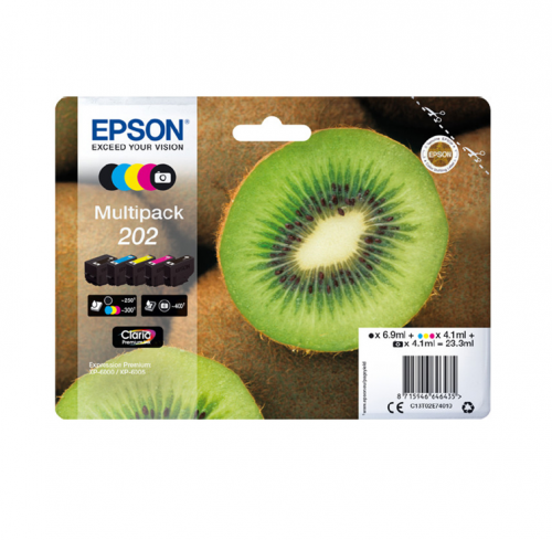 Epson Inkjet Cartridges 202 5 Colour Multipack C13t02e74010 Fusion Office