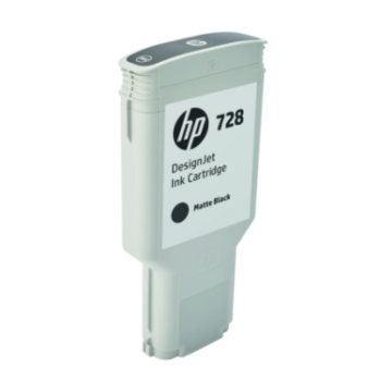 Hewlett Packard Hp Inkjet Cartridge 728 Matte Black 300ml F9j68a Fusion Office