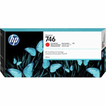 Hewlett Packard Hp Inkjet Cartridge 746 Chromatic Red 300ml P2v81a Fusion Office