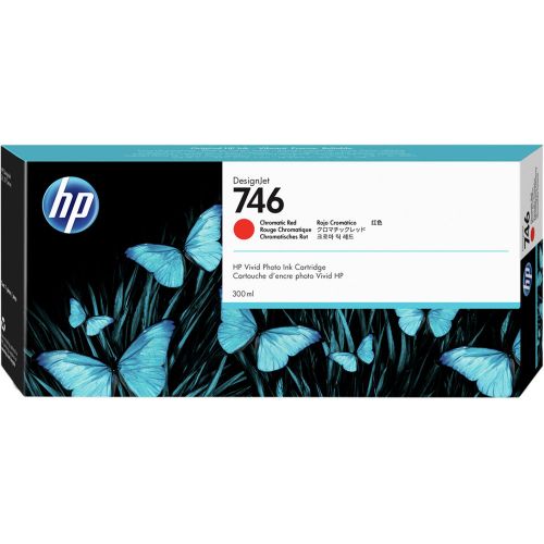 Hewlett Packard Hp Inkjet Cartridge 746 Chromatic Red 300ml P2v81a Fusion Office