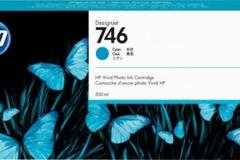 Hewlett Packard Hp Inkjet Cartridge 746 Cyan 300ml P2v80a Fusion Office