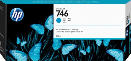 Hewlett Packard Hp Inkjet Cartridge 746 Cyan 300ml P2v80a Fusion Office