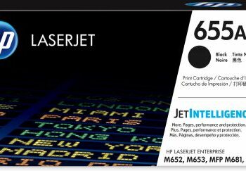 Hewlett Packard Hp Laser Toner Cartridge 655a Black Cf450a Fusion Office