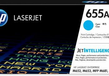 Hewlett Packard Hp Laser Toner Cartridge 655a Cyan Cf451a Fusion Office