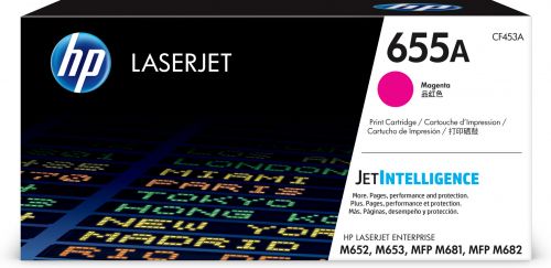 Hewlett Packard Hp Laser Toner Cartridge 655a Magenta Cf453a Fusion Office