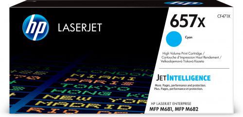 Hewlett Packard Hp Laser Toner Cartridge 657x Cyan Cf471x Fusion Office