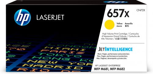 Hewlett Packard Hp Laser Toner Cartridge 657x Yellow Cf472x Fusion Office