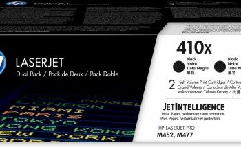 Hewlett Packard Hp Laser Toner Cartridges 410x Black Cf410xd Twin Pack Fusion Office