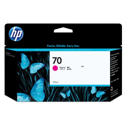 Hp 70 Magenta Ink Cartridge C9453a Fusion Office