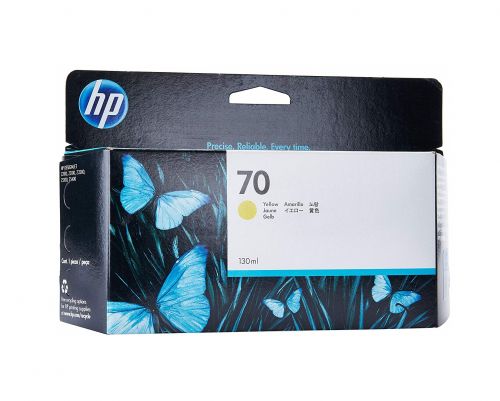 Hp 70 Yellow Ink Cartridge C9454a Fusion Office