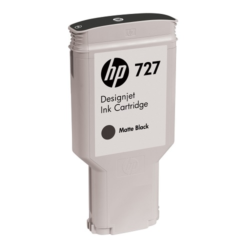 HP 727 Matte Black 300ml Ink Cartridge C1Q12A