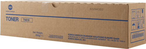 Konica Minolta Laser Toner Cartridge Tn616y Yellow A1u9253 Fusion Office
