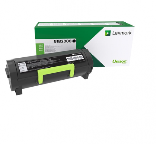 Lexmark Laser Toner Cartridge Black 51b2000 Fusion Office