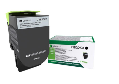 Lexmark Laser Toner Cartridge Black 71b20k0 Fusion Office