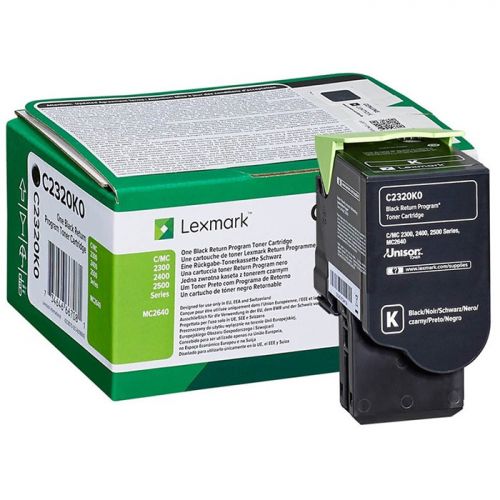 Lexmark Laser Toner Cartridge Black C2320k0 Fusion Office