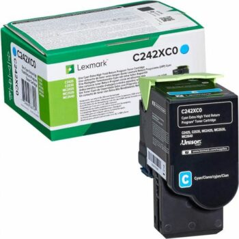 Lexmark Laser Toner Cartridge Cyan C242xc0 Fusion Office
