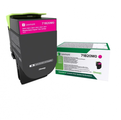 Lexmark Laser Toner Cartridge Magenta 71b20m0 Fusion Office