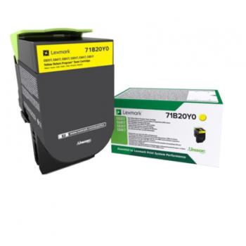 Lexmark Laser Toner Cartridge Yellow 71b20y0 Fusion Office