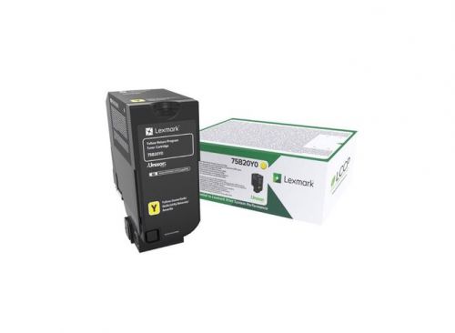 Lexmark Laser Toner Cartridge Yellow 75b20y0 Fusion Office