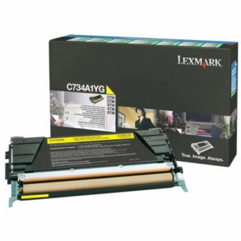 Lexmark Laser Toner Cartridge Yellow C734a1yg Fusion Office