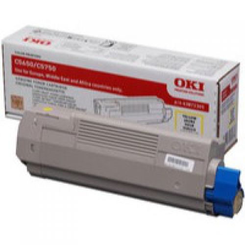 Oki Laser Toner Cartridge Yellow 43872305 Fusion Office