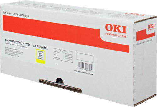 Oki Laser Toner Cartridge Yellow 45396301 Fusion Office
