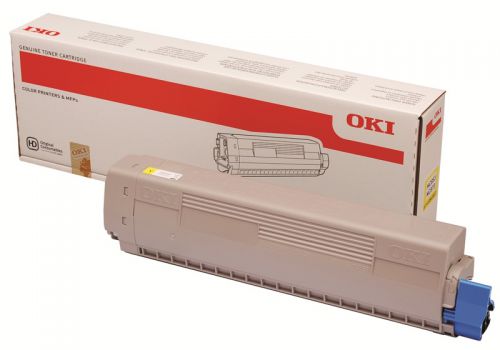 Oki Laser Toner Cartridge Yellow 45862837 Fusion Office